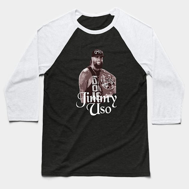 WRESTLEMANIA // JIMMY USO Baseball T-Shirt by gerradliquid